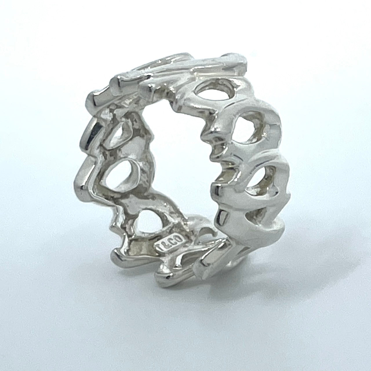 美品 TIFFANY & Co. ティファニー ラブアンドキス リング 9号（USAサイズ6） シルバー SV925 パロマ・ピカソ ヴィンテージ レディース ジュエリー アクセサリー I6