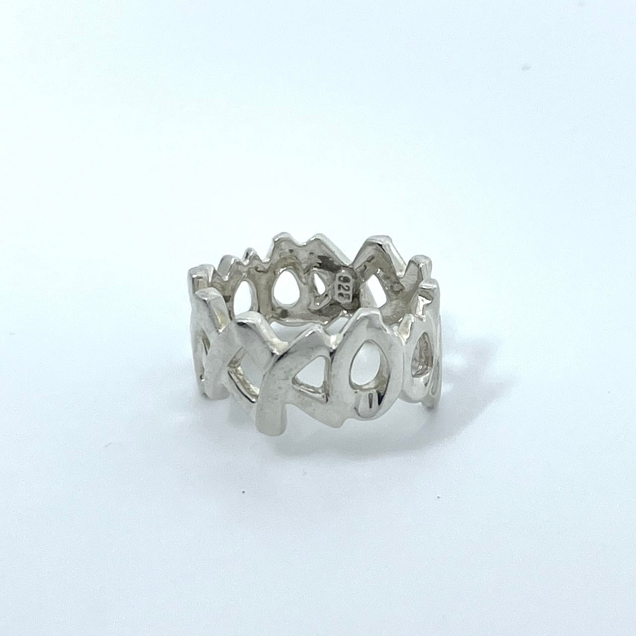 美品 TIFFANY & Co. ティファニー ラブアンドキス リング 9号（USAサイズ6） シルバー SV925 パロマ・ピカソ ヴィンテージ レディース ジュエリー アクセサリー I6