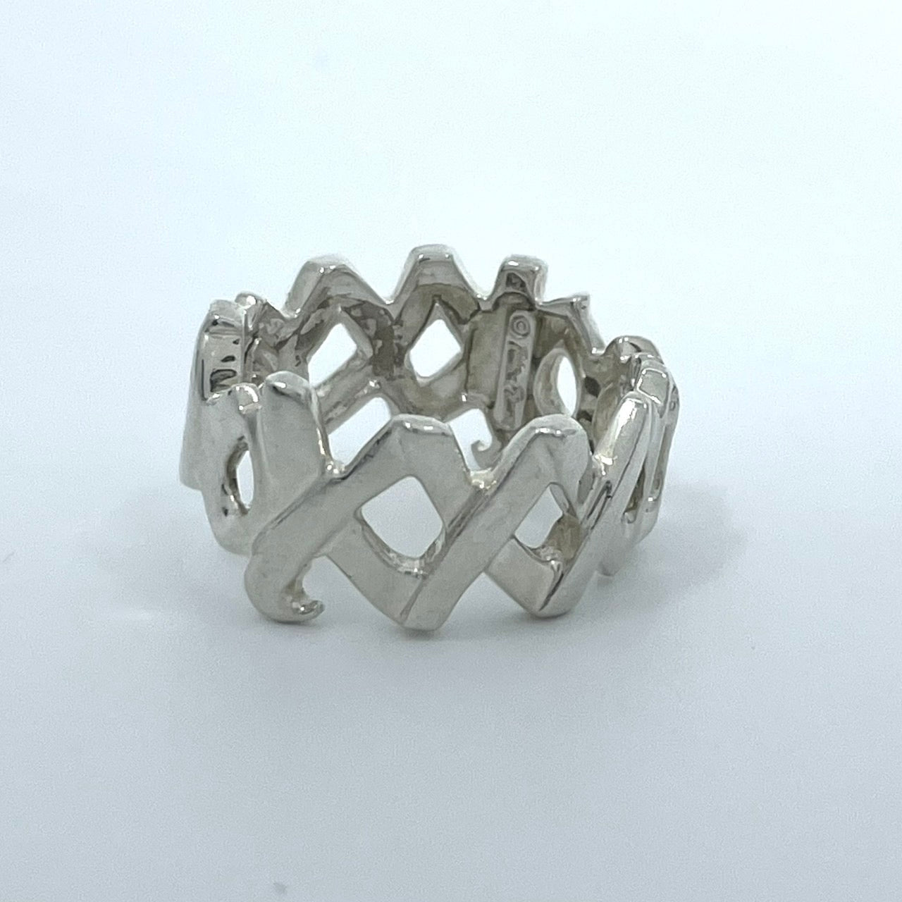 美品 TIFFANY & Co. ティファニー ラブアンドキス リング 9号（USAサイズ6） シルバー SV925 パロマ・ピカソ ヴィンテージ レディース ジュエリー アクセサリー I6