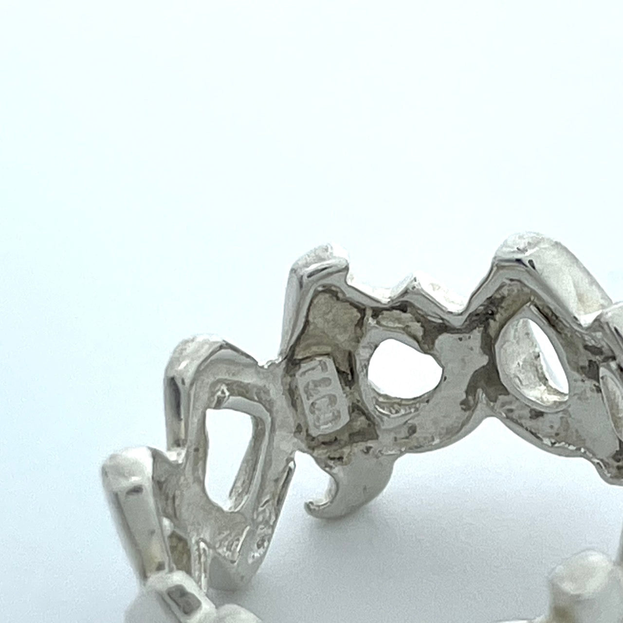 美品 TIFFANY & Co. ティファニー ラブアンドキス リング 9号（USAサイズ6） シルバー SV925 パロマ・ピカソ ヴィンテージ レディース ジュエリー アクセサリー I6