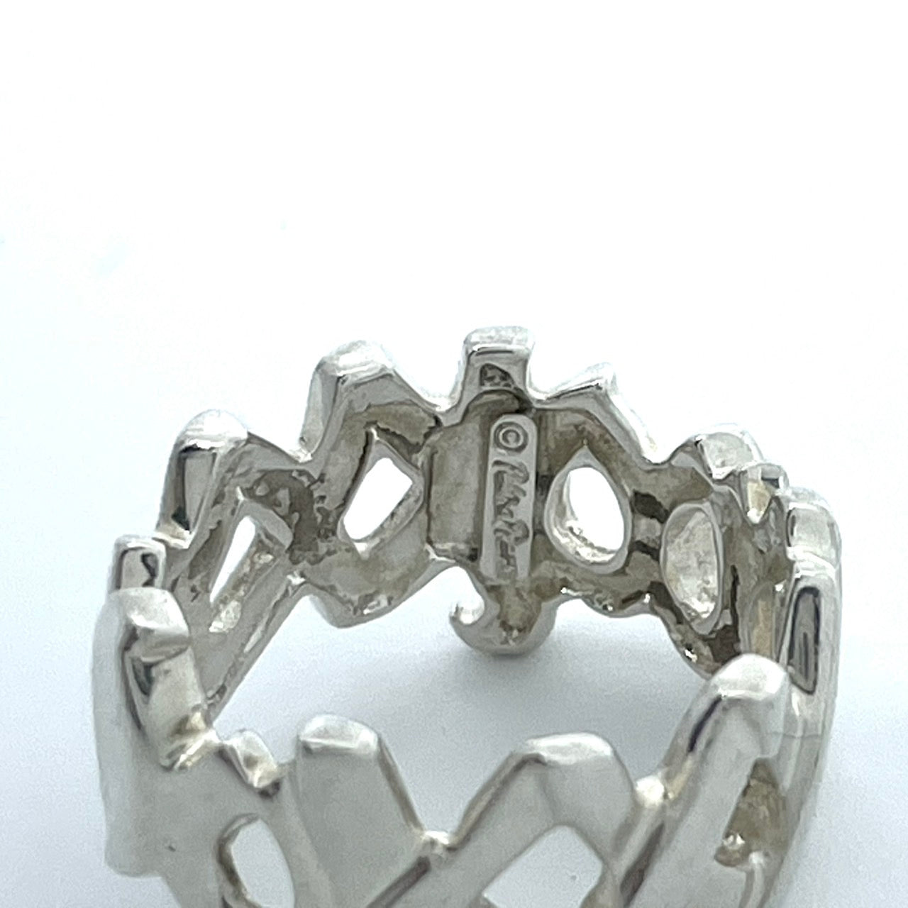 美品 TIFFANY & Co. ティファニー ラブアンドキス リング 9号（USAサイズ6） シルバー SV925 パロマ・ピカソ ヴィンテージ レディース ジュエリー アクセサリー I6