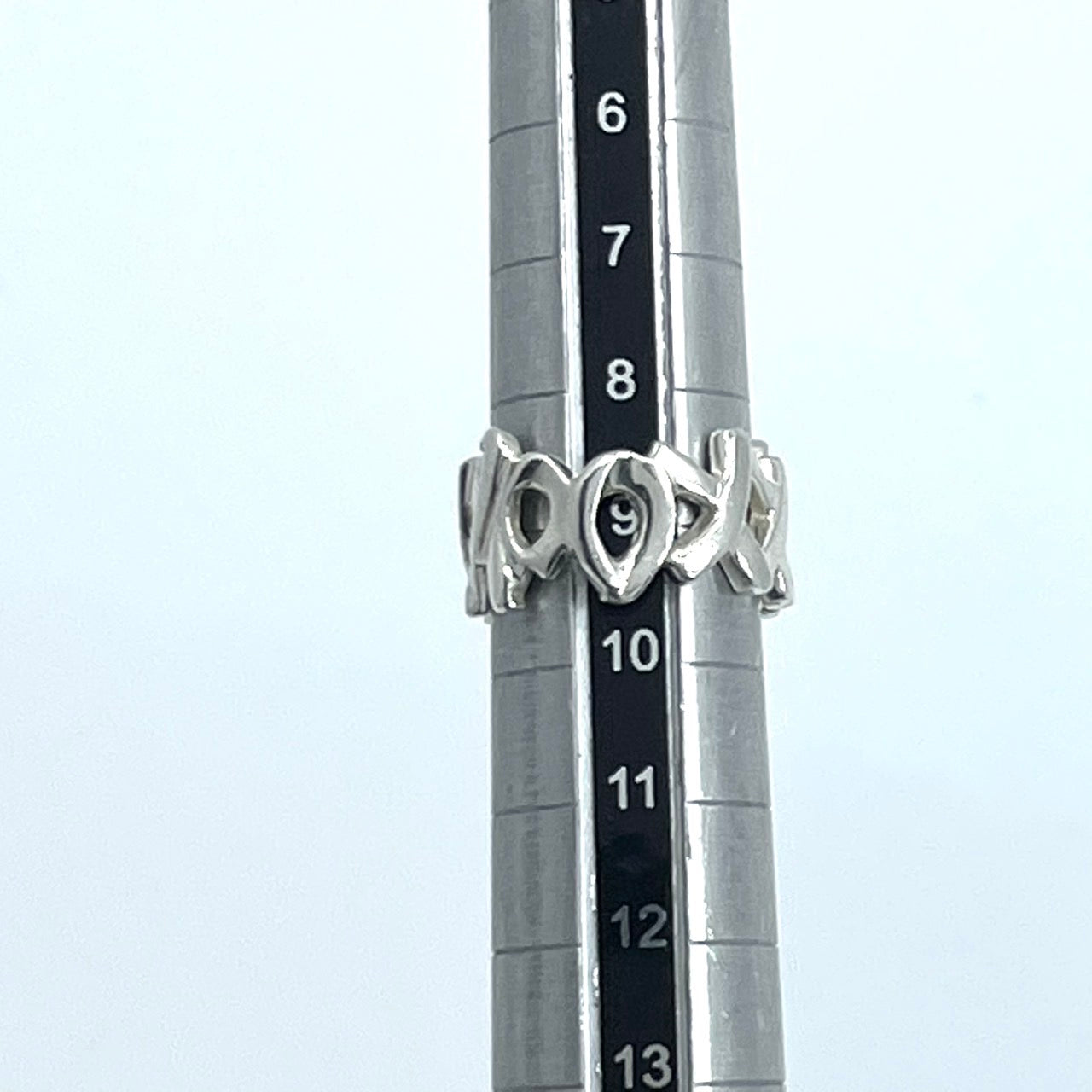 美品 TIFFANY & Co. ティファニー ラブアンドキス リング 9号（USAサイズ6） シルバー SV925 パロマ・ピカソ ヴィンテージ レディース ジュエリー アクセサリー I6