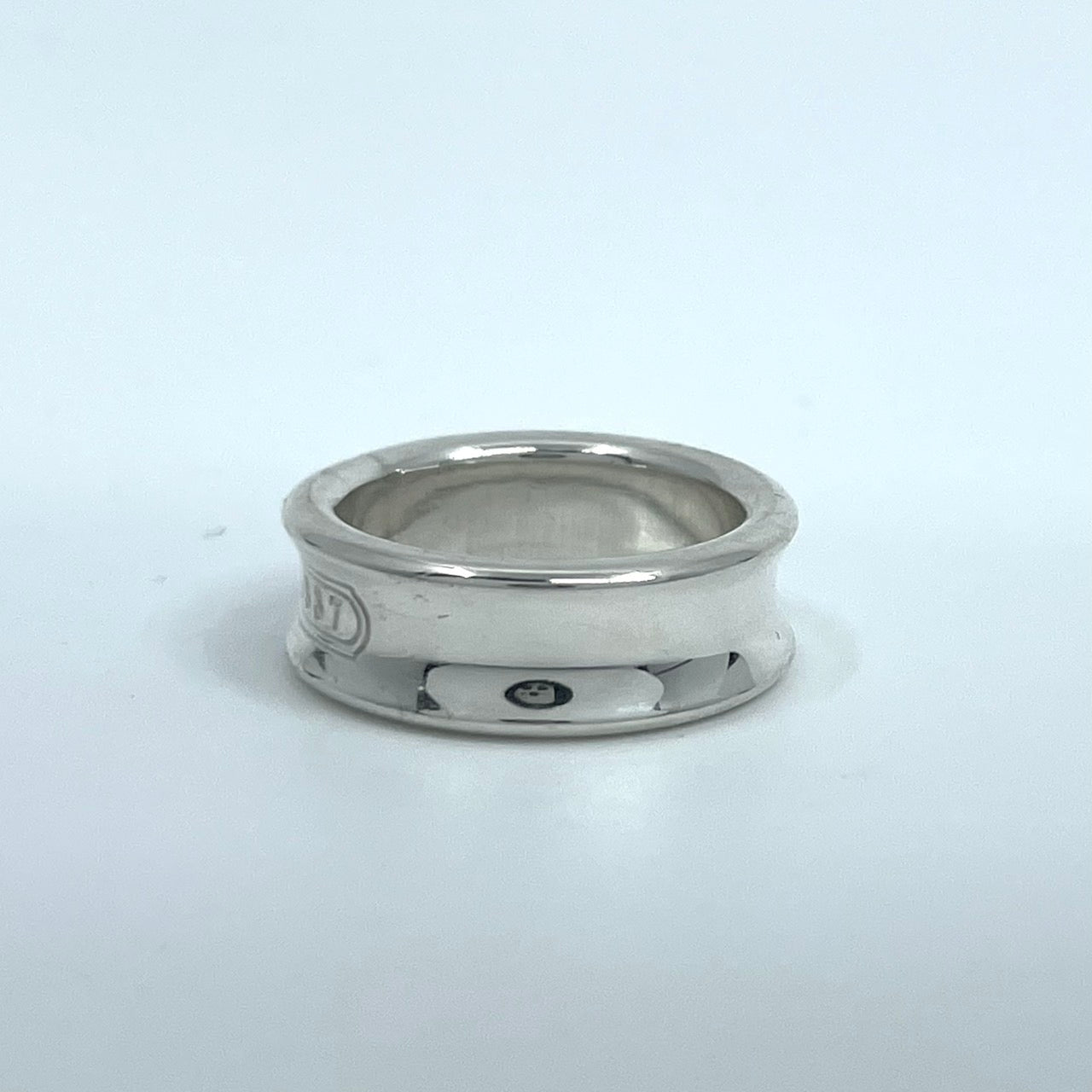 美品 TIFFANY & Co. ティファニー 1837 ミディアムリング 9号（USAサイズ6） シルバー SV925 ヴィンテージ レディース ジュエリー アクセサリー I6