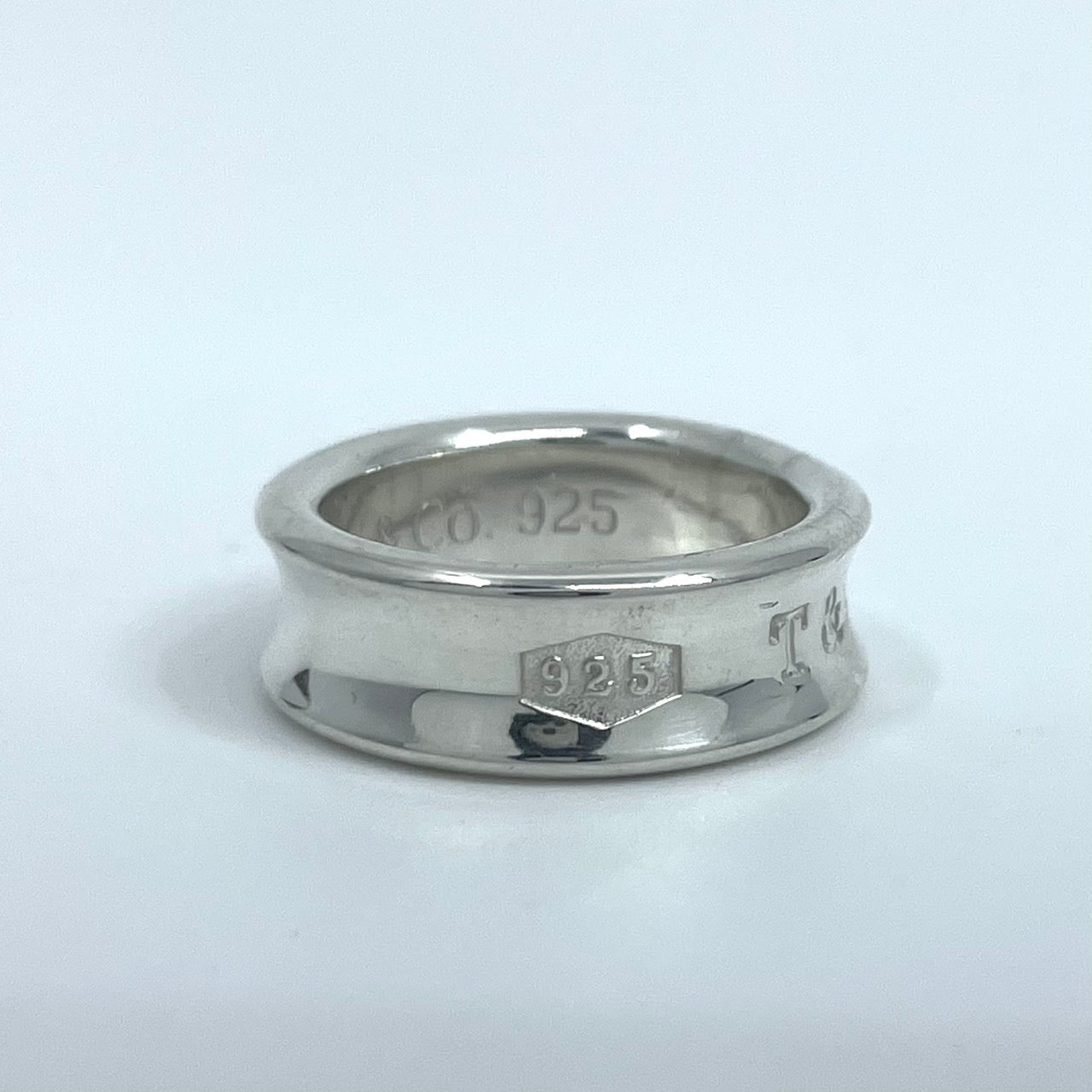 美品 TIFFANY & Co. ティファニー 1837 ミディアムリング 9号（USAサイズ6） シルバー SV925 ヴィンテージ レディース ジュエリー アクセサリー I6