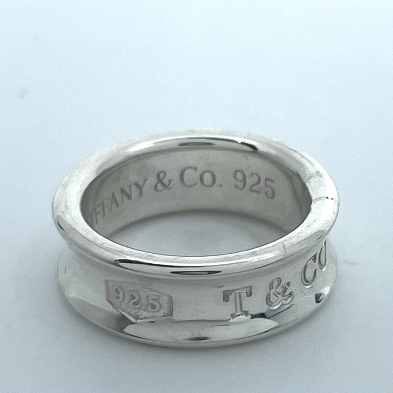 美品 TIFFANY & Co. ティファニー 1837 ミディアムリング 9号（USAサイズ6） シルバー SV925 ヴィンテージ レディース ジュエリー アクセサリー I6