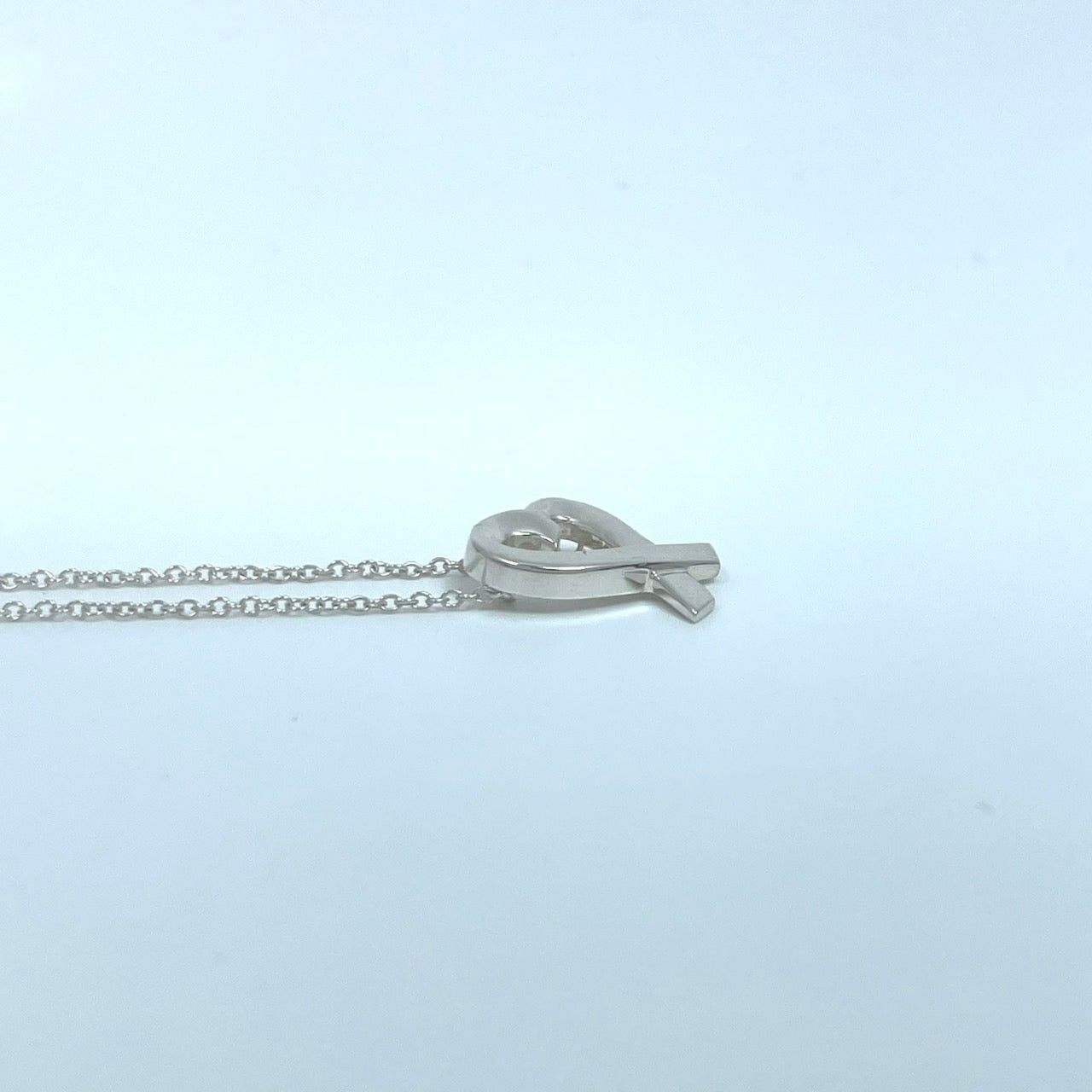 美品 TIFFANY & Co. ティファニー ネックレス ラヴィングハート ラビングハート パロマ・ピカソ シルバー SV925 ペンダント ヴィンテージ レディース I6