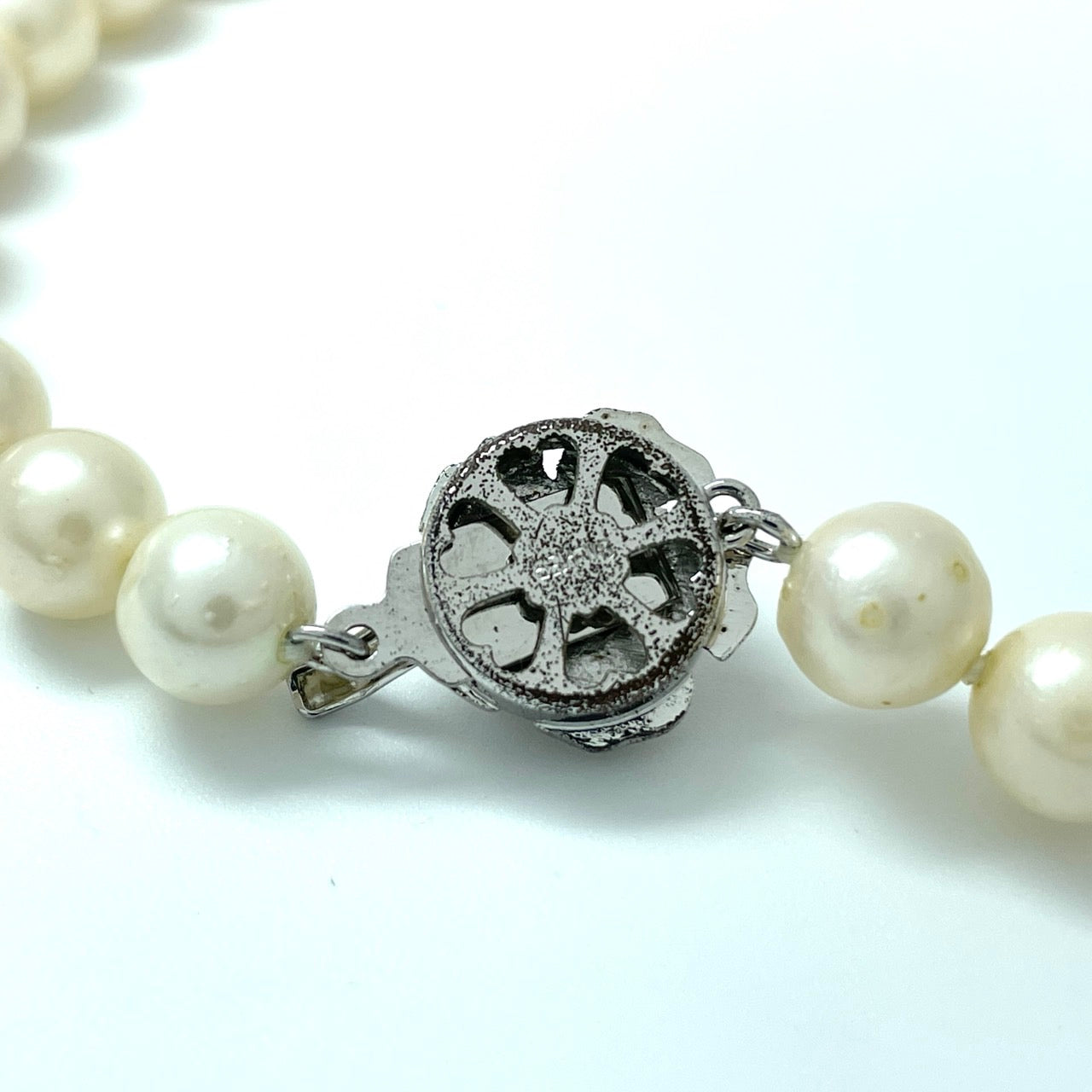本真珠 アコヤ真珠 養殖真珠 ネックレス シルバー留め具刻印 7.9mm-8.3mm 全長約45cm ホワイト 白 パール 冠婚葬祭 フォーマル i5