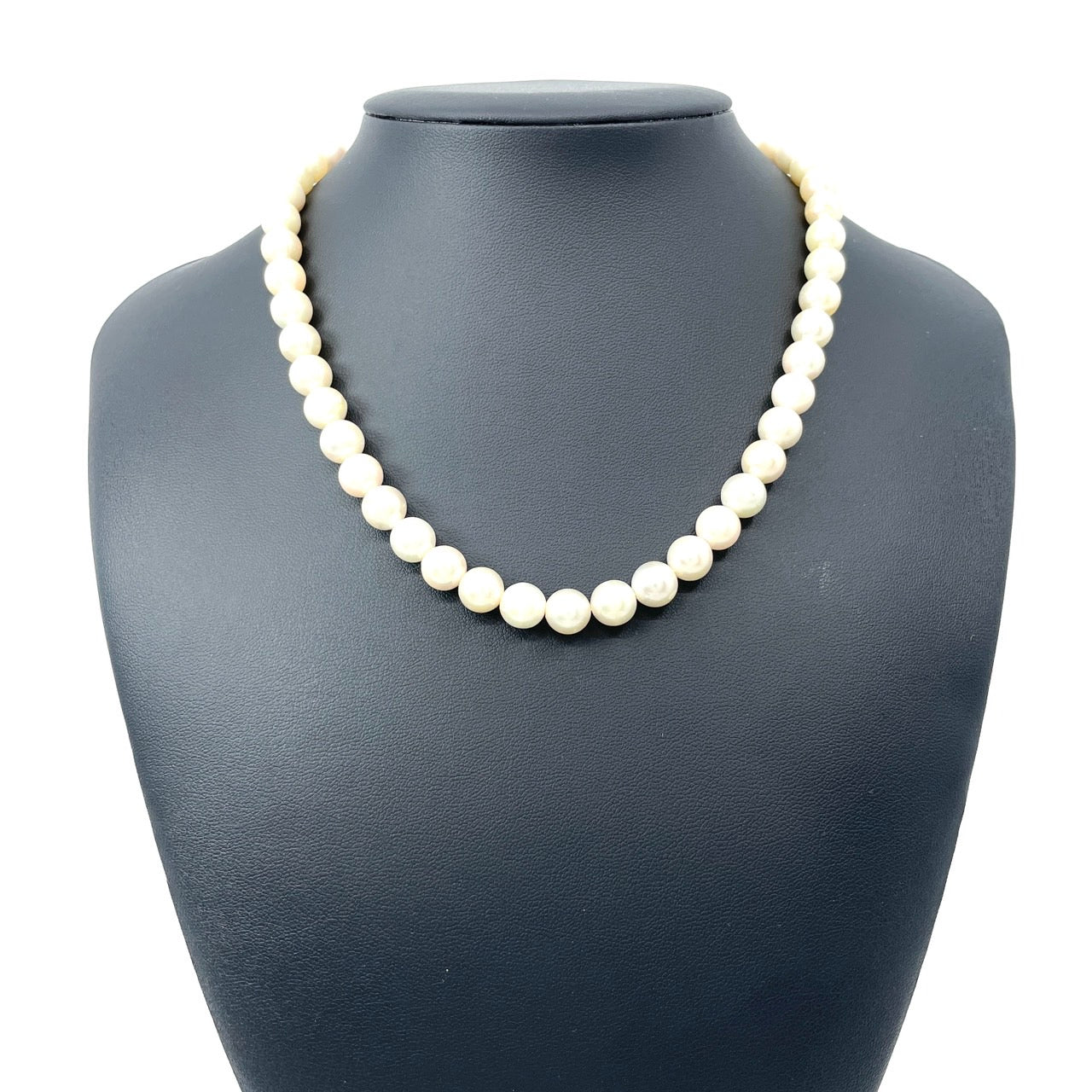 本真珠 アコヤ真珠 養殖真珠 ネックレス シルバー留め具刻印 7.9mm-8.3mm 全長約45cm ホワイト 白 パール 冠婚葬祭 フォーマル i5