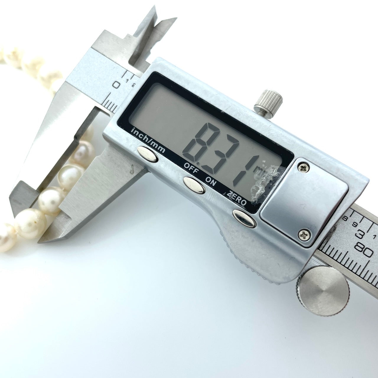 本真珠 アコヤ真珠 養殖真珠 ネックレス シルバー留め具刻印 7.9mm-8.3mm 全長約45cm ホワイト 白 パール 冠婚葬祭 フォーマル i5