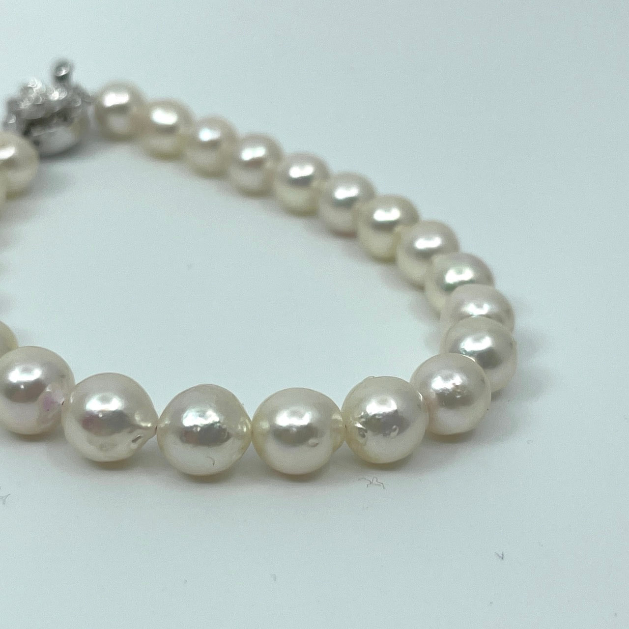 本真珠 アコヤ真珠 ブレスレット イヤリングセット ラウンド パール 6.8-7.2mm シルバー留め具 レディース 冠婚葬祭 フォーマル パーティー i5