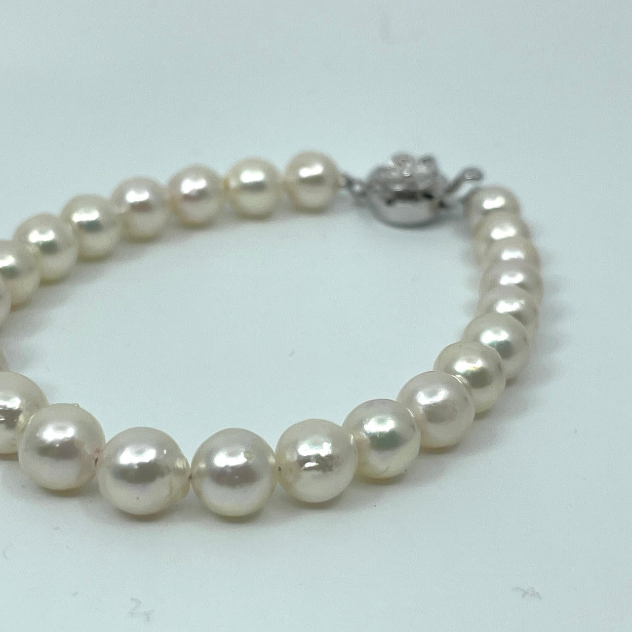 本真珠 アコヤ真珠 ブレスレット イヤリングセット ラウンド パール 6.8-7.2mm シルバー留め具 レディース 冠婚葬祭 フォーマル パーティー i5