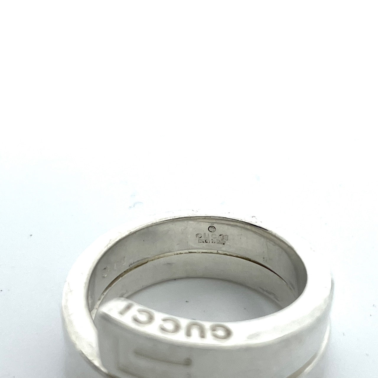 美品 GUCCI グッチ スパイラル スネーク Gロゴ リング 指輪 シルバー SV925 15号 メンズ レディース ヴィンテージ ジュエリー アクセサリー I1