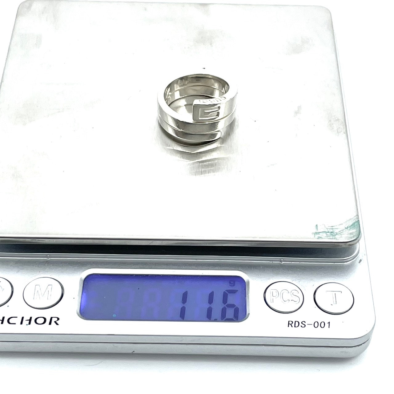 美品 GUCCI グッチ スパイラル スネーク Gロゴ リング 指輪 シルバー SV925 15号 メンズ レディース ヴィンテージ ジュエリー アクセサリー I1