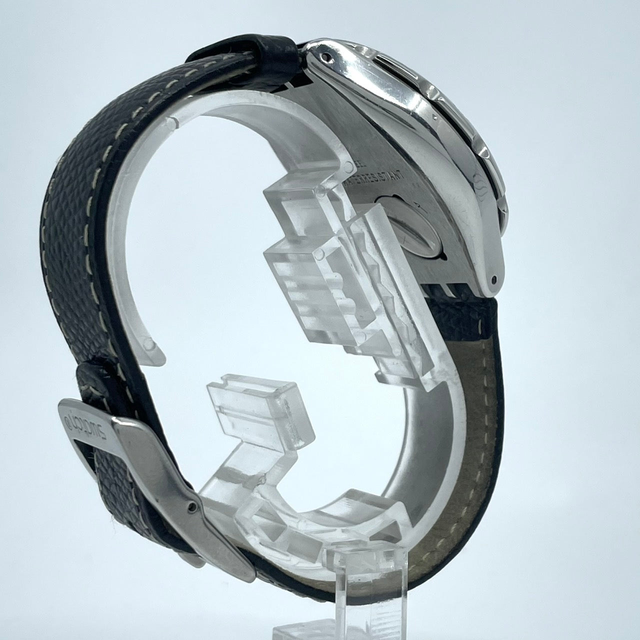 Authentic Swatch Irony YDS401 Vintage 1994 Date Black Dial Men's Watch Swiss