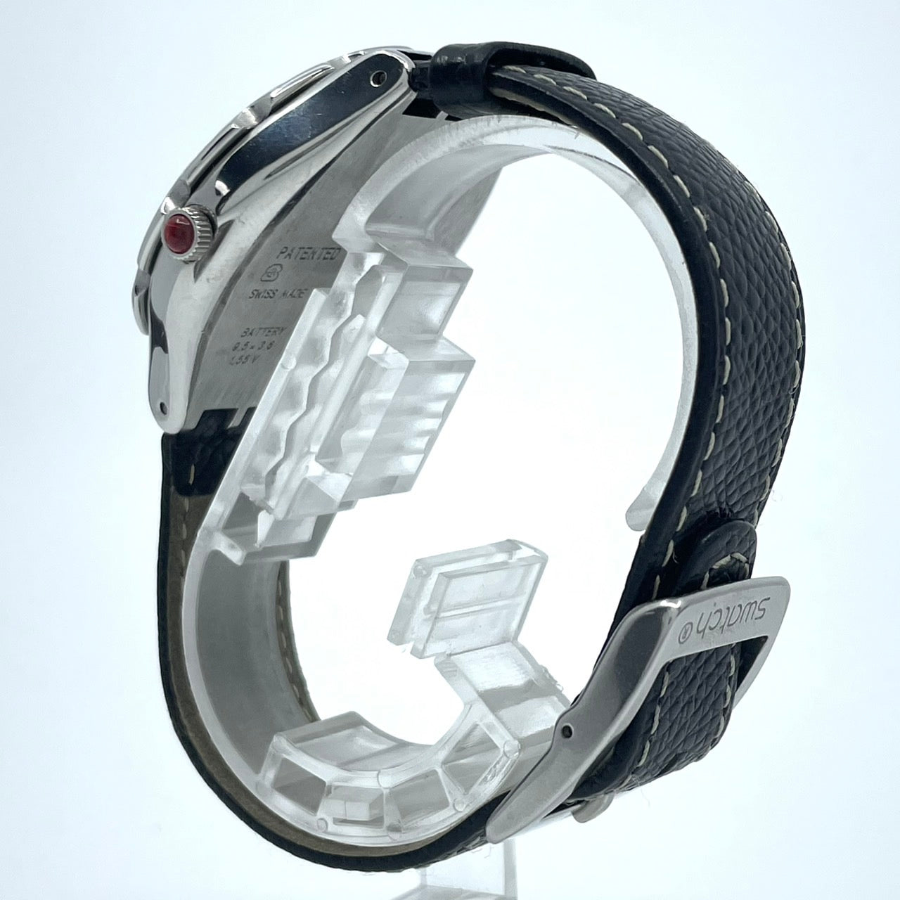 Authentic Swatch Irony YDS401 Vintage 1994 Date Black Dial Men's Watch Swiss