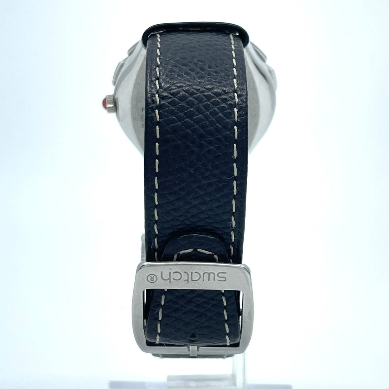 Authentic Swatch Irony YDS401 Vintage 1994 Date Black Dial Men's Watch Swiss