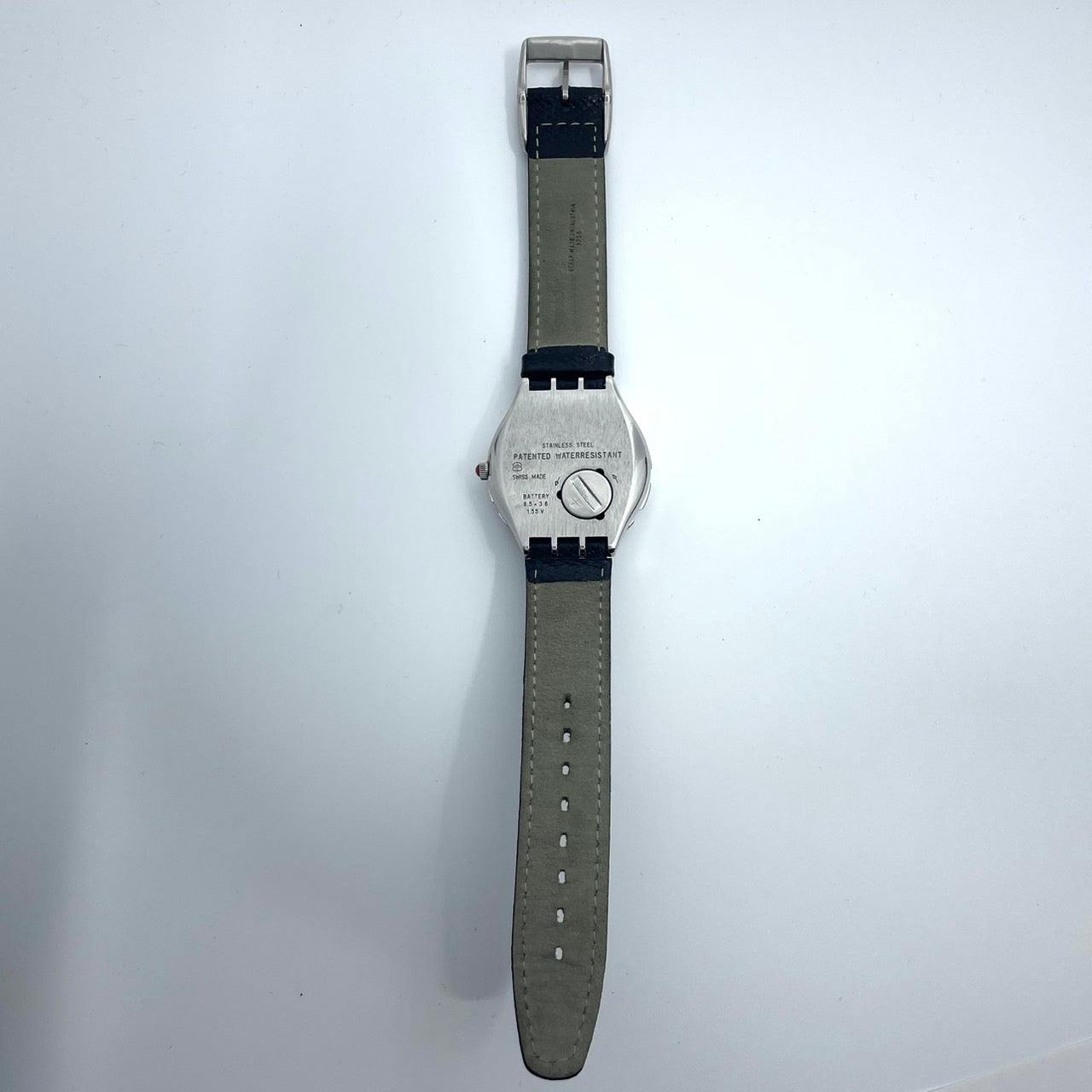 Authentic Swatch Irony YDS401 Vintage 1994 Date Black Dial Men's Watch Swiss