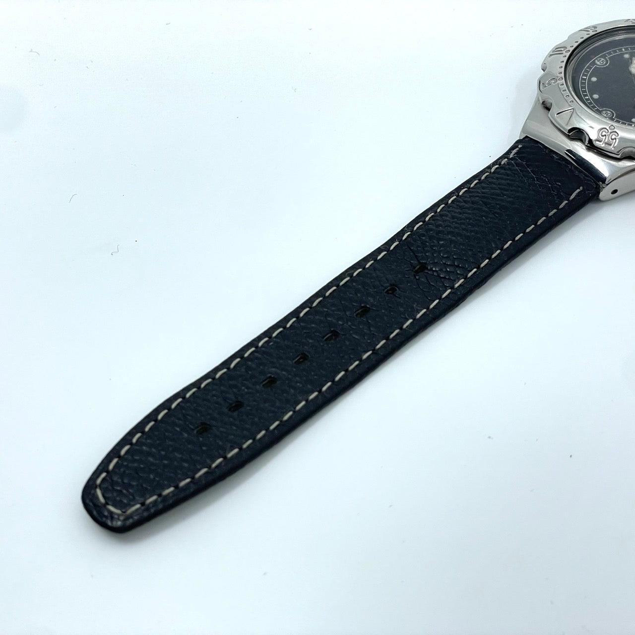 Authentic Swatch Irony YDS401 Vintage 1994 Date Black Dial Men's Watch Swiss