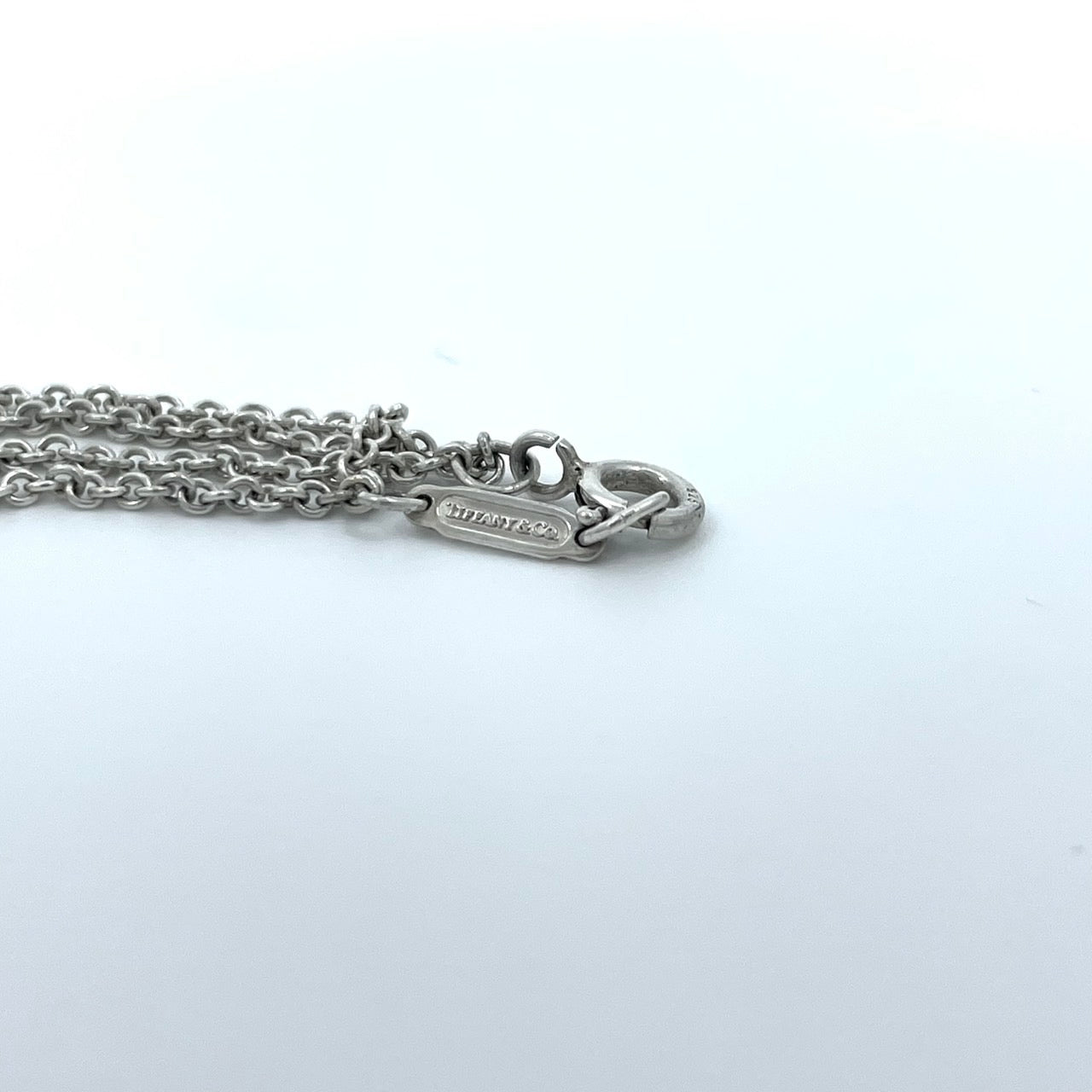 美品 TIFFANY &Co. ティファニー ネックレス インフィニティ ダブルチェーン SV925 シルバー レディース ヴィンテージ ジュエリー ペンダント I1