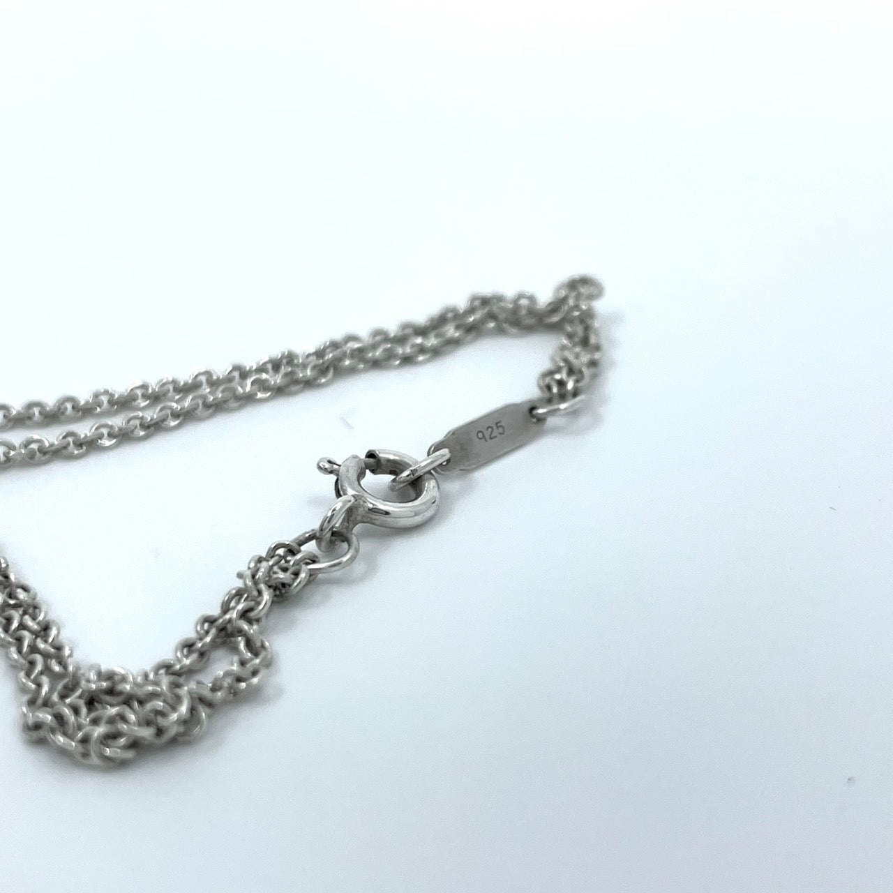 美品 TIFFANY &Co. ティファニー ネックレス インフィニティ ダブルチェーン SV925 シルバー レディース ヴィンテージ ジュエリー ペンダント I1