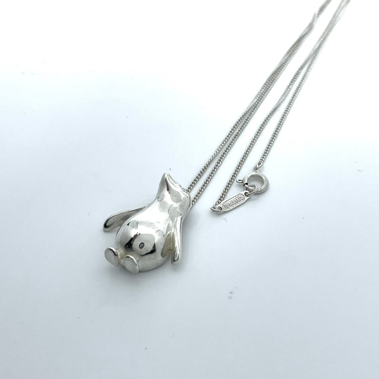 美品 TIFFANY &Co. ティファニー ネックレス ペンギンモチーフ SV925 シルバー レディース ヴィンテージ ジュエリー ペンダント アクセサリー I1