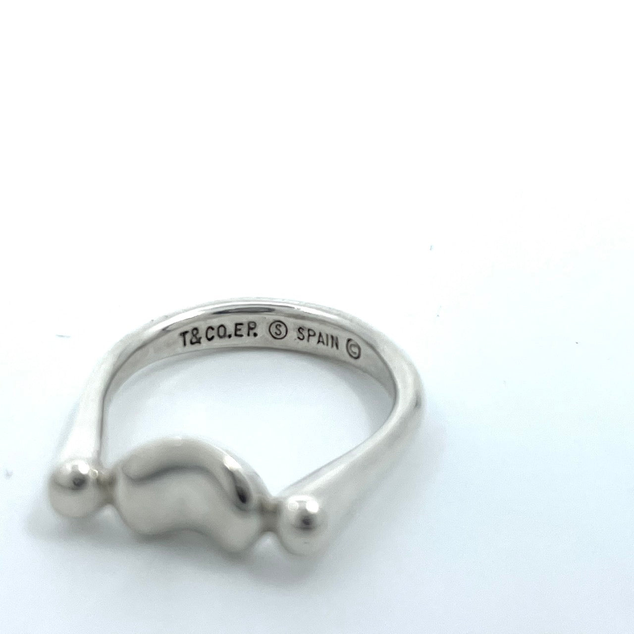 美品 TIFFANY&Co. ティファニー 指輪 リング ビーン 7号 エルサ・ペレッティ シルバー SV925 ビーンズ ジュエリー アクセサリー レディース I7