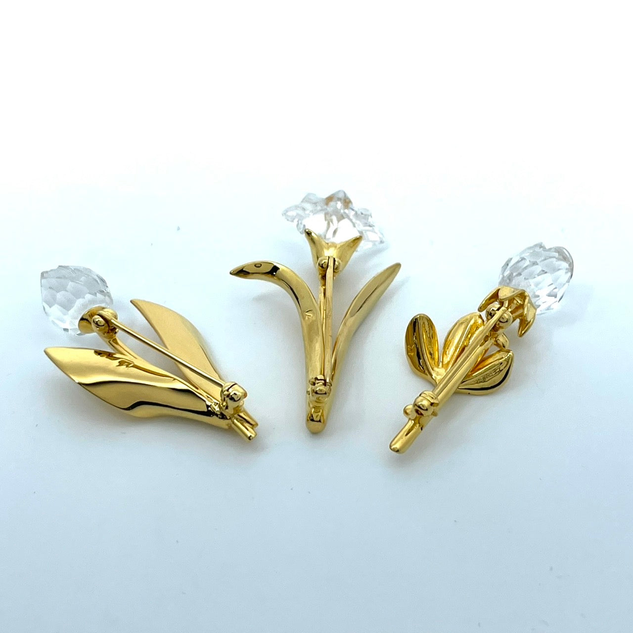 SWAROVSKI スワロフスキー イルカ クリスタル ブローチ ゴールド×クリア 箱付き アクセサリー 正規品 I4