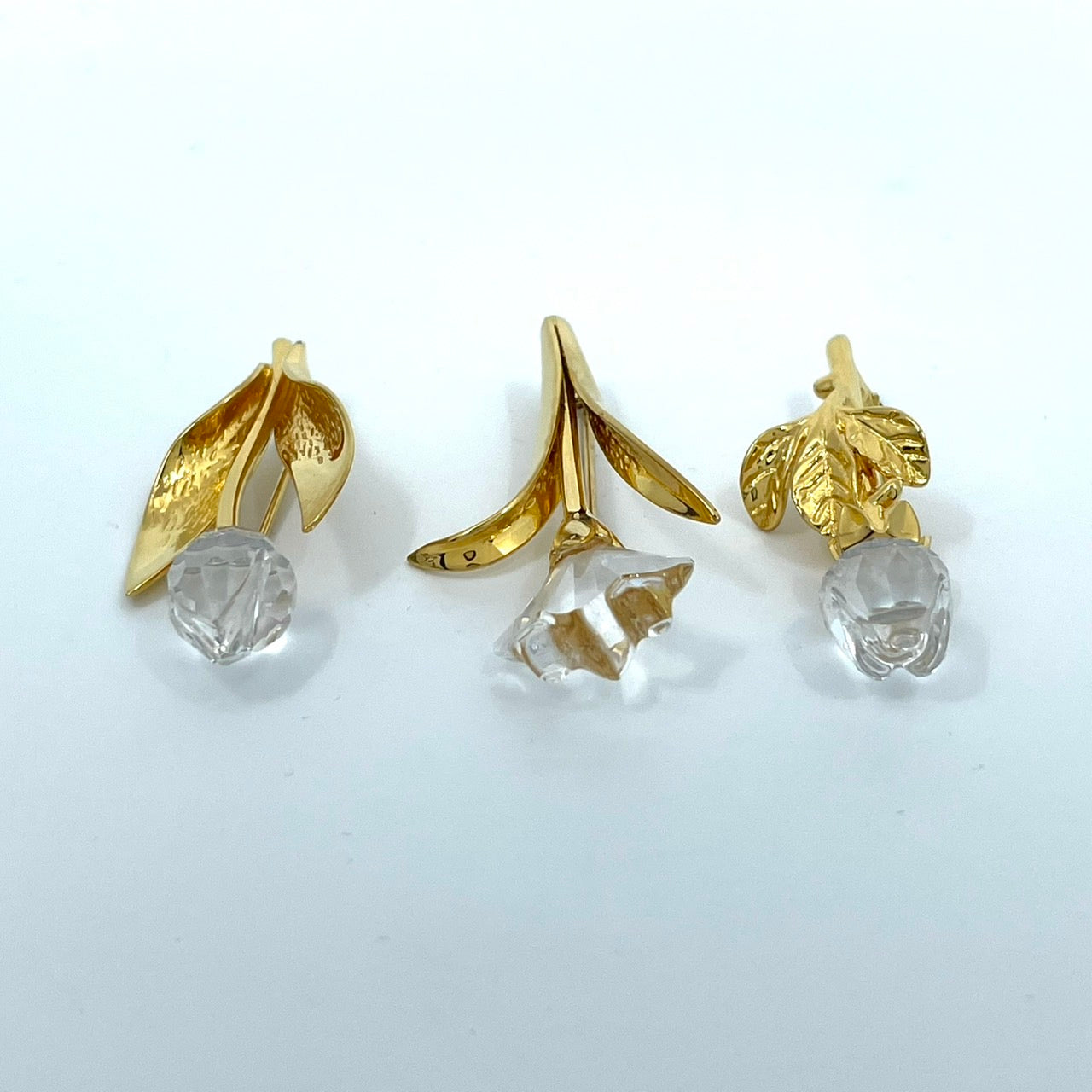 SWAROVSKI スワロフスキー イルカ クリスタル ブローチ ゴールド×クリア 箱付き アクセサリー 正規品 I4