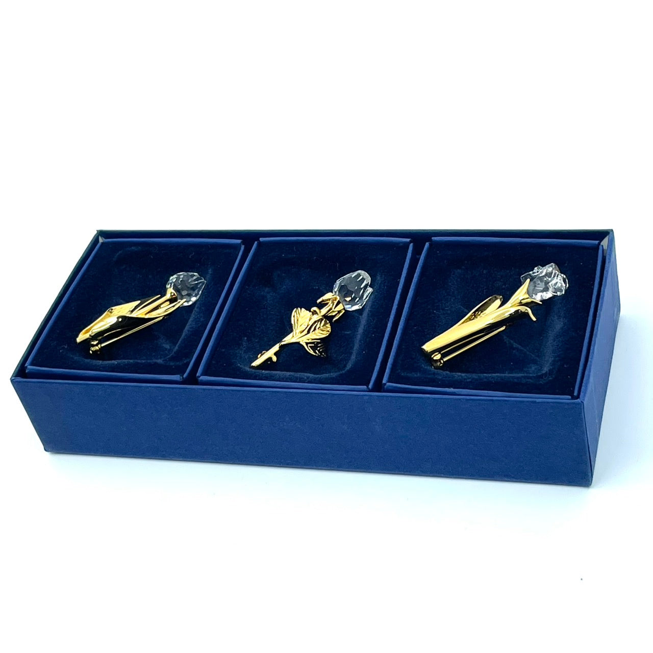 SWAROVSKI スワロフスキー イルカ クリスタル ブローチ ゴールド×クリア 箱付き アクセサリー 正規品 I4