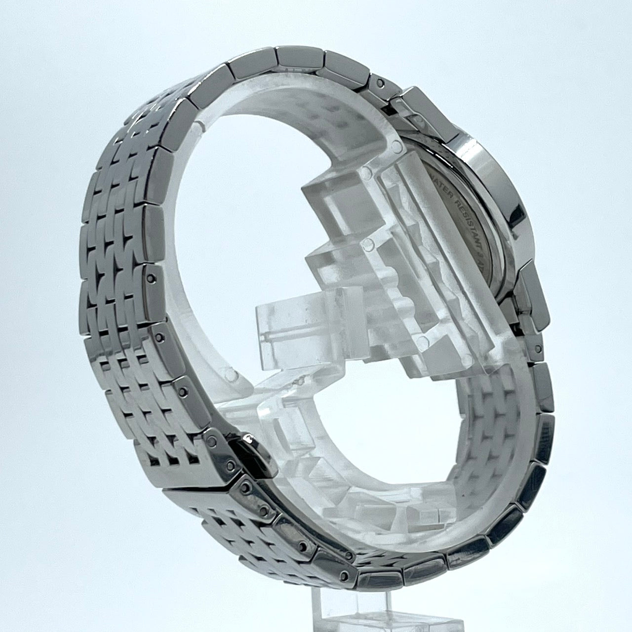 【電池交換済】GUCCI グッチ 5200L.1 レディース腕時計 クオーツ ブラック文字盤 ラウンド ローマンインデックス アナログ ドレスウォッチ エレガント クラシックデザイン ステンレススティール クリーニング済み G