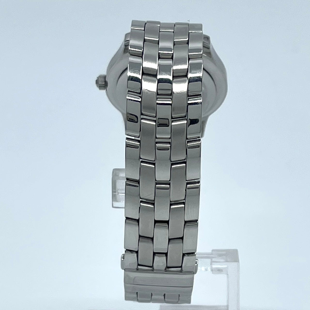 【電池交換済】GUCCI グッチ 5500L レディース腕時計 ブラック文字盤 デイト クオーツ ラウンド ローマンインデックス アナログ ドレスウォッチ エレガント クラシックデザイン ステンレス クリーニング済み G