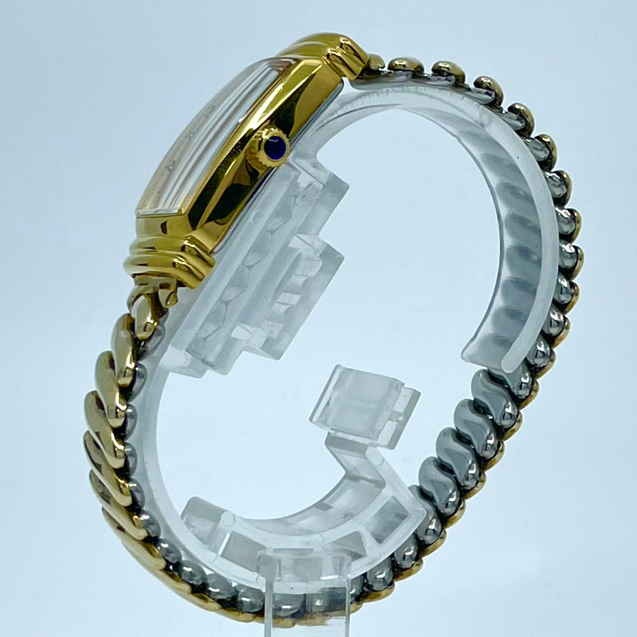 【電池交換済／美品】HAMILTON ハミルトン 6248 レディース腕時計 クオーツ アナログ トノー型 スモールセコンド ホワイト文字盤 ゴールドカラー アラビア数字 クラシック ビンテージ エレガント ドレスウォッチ クリーニング済み G6