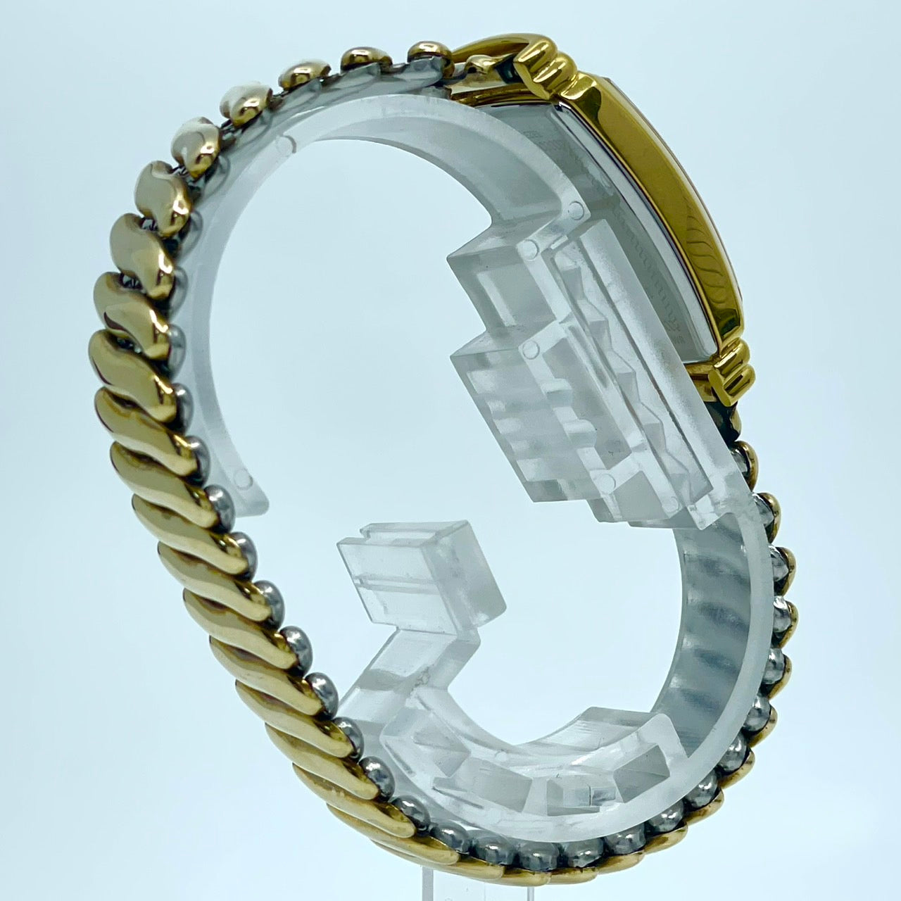 【電池交換済／美品】HAMILTON ハミルトン 6248 レディース腕時計 クオーツ アナログ トノー型 スモールセコンド ホワイト文字盤 ゴールドカラー アラビア数字 クラシック ビンテージ エレガント ドレスウォッチ クリーニング済み G6