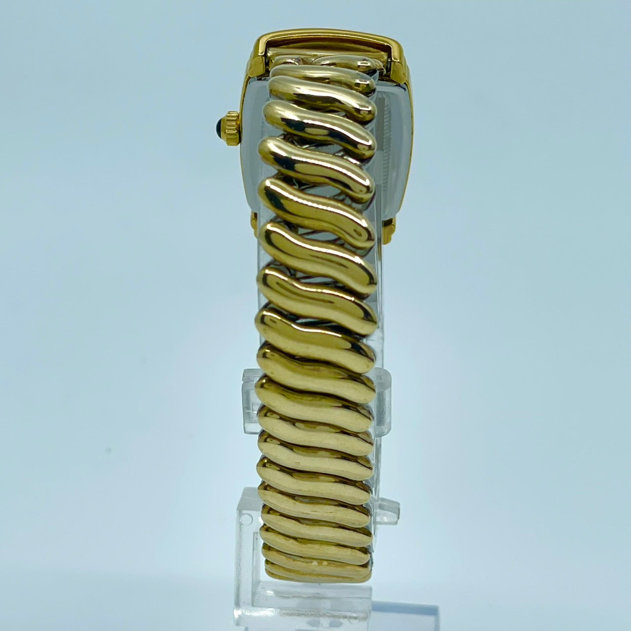 【電池交換済／美品】HAMILTON ハミルトン 6248 レディース腕時計 クオーツ アナログ トノー型 スモールセコンド ホワイト文字盤 ゴールドカラー アラビア数字 クラシック ビンテージ エレガント ドレスウォッチ クリーニング済み G6