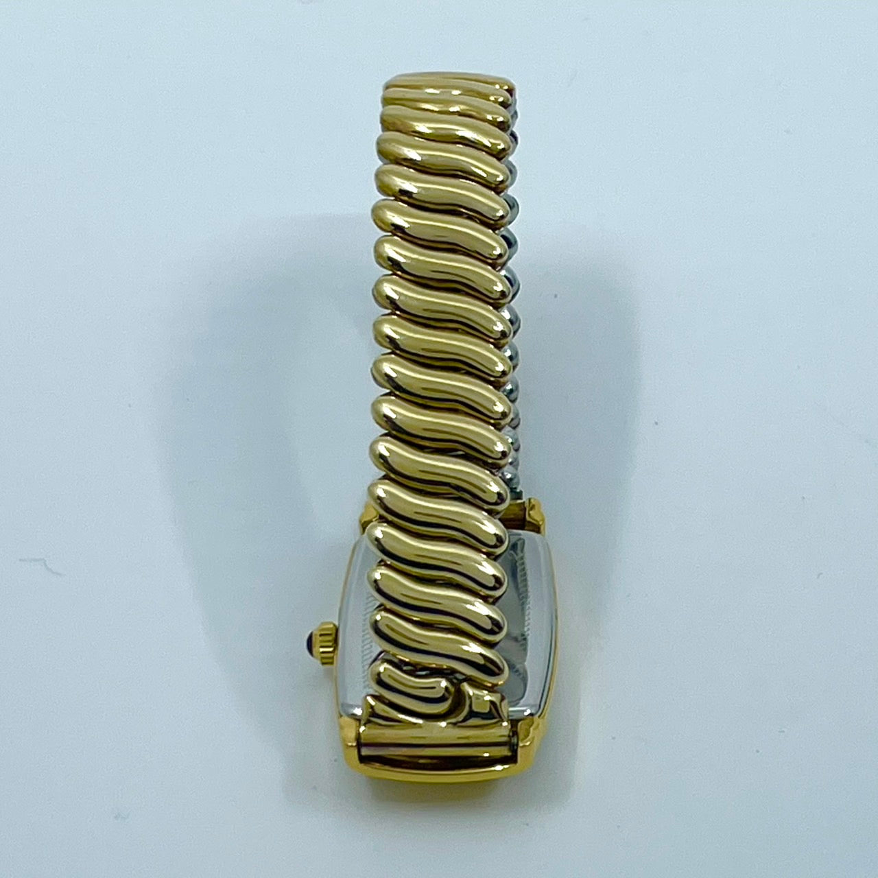 【電池交換済／美品】HAMILTON ハミルトン 6248 レディース腕時計 クオーツ アナログ トノー型 スモールセコンド ホワイト文字盤 ゴールドカラー アラビア数字 クラシック ビンテージ エレガント ドレスウォッチ クリーニング済み G6