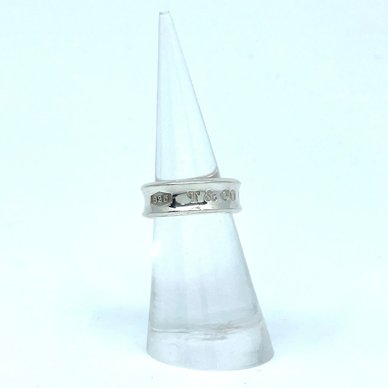 美品 TIFFANY&Co. ティファニー 1837 ミディアムリング ナローリング シルバー SV925 ヴィンテージ 9号 ジュエリー アクセサリー レディース I3