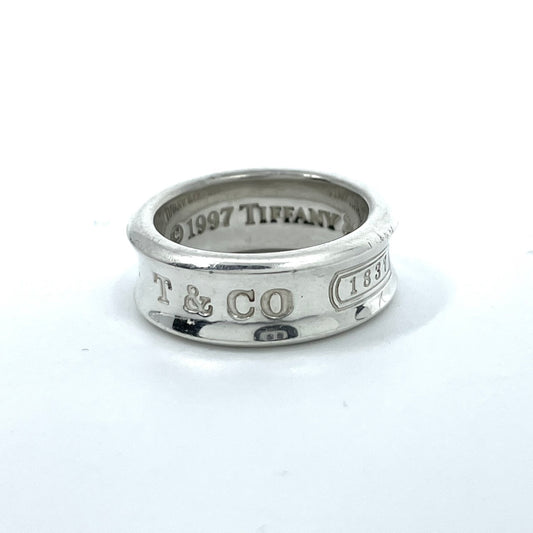 美品 TIFFANY&Co. ティファニー 1837 ミディアムリング ナローリング シルバー SV925 ヴィンテージ 9号 ジュエリー アクセサリー レディース I3