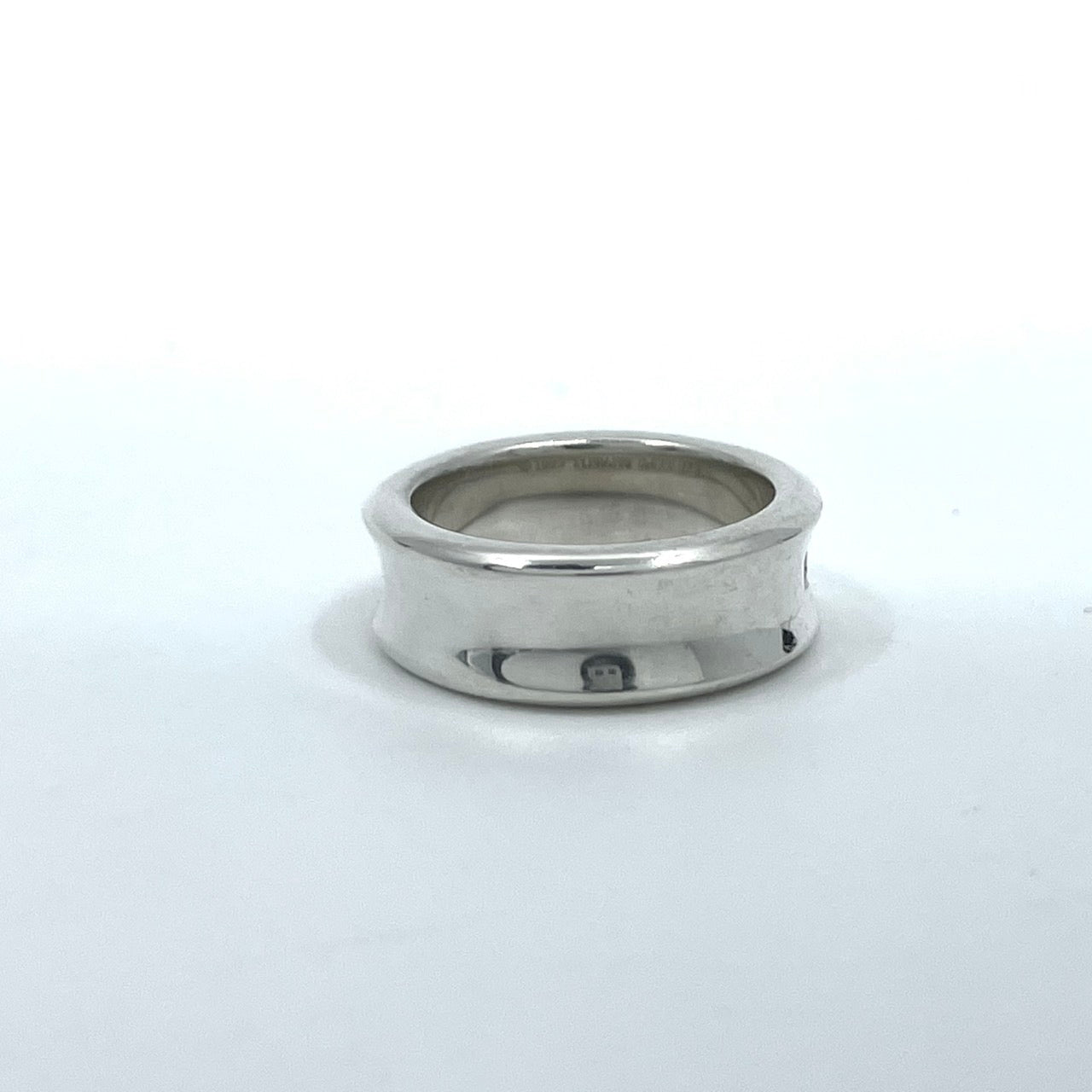 美品 TIFFANY&Co. ティファニー 1837 ミディアムリング ナローリング シルバー SV925 ヴィンテージ 9号 ジュエリー アクセサリー レディース I3