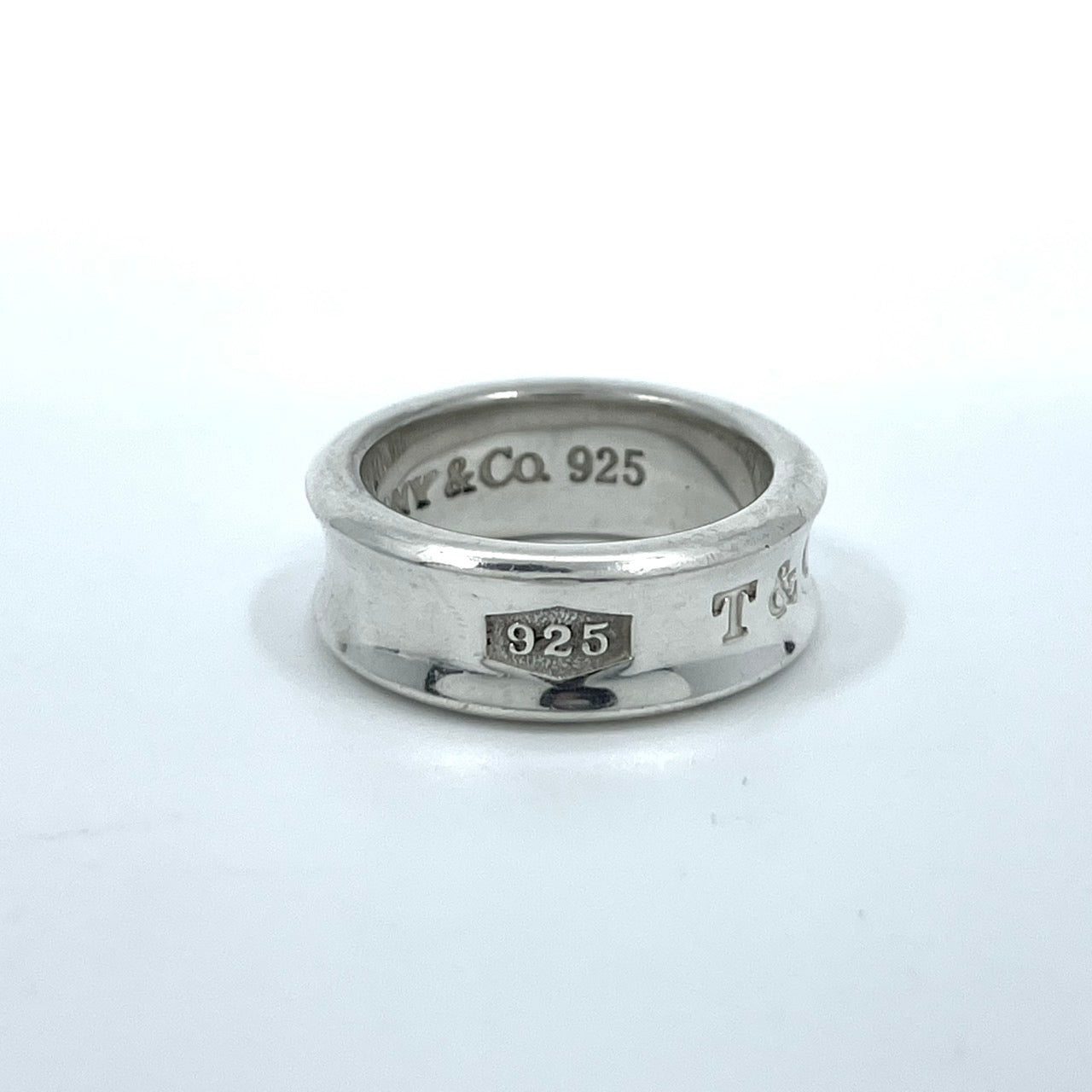 美品 TIFFANY&Co. ティファニー 1837 ミディアムリング ナローリング シルバー SV925 ヴィンテージ 9号 ジュエリー アクセサリー レディース I3