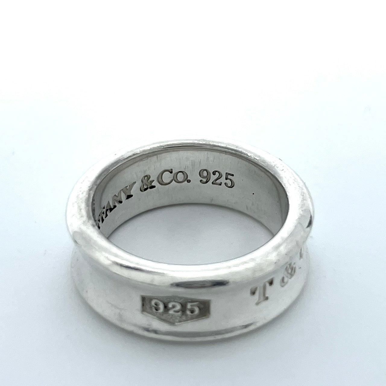 美品 TIFFANY&Co. ティファニー 1837 ミディアムリング ナローリング シルバー SV925 ヴィンテージ 9号 ジュエリー アクセサリー レディース I3