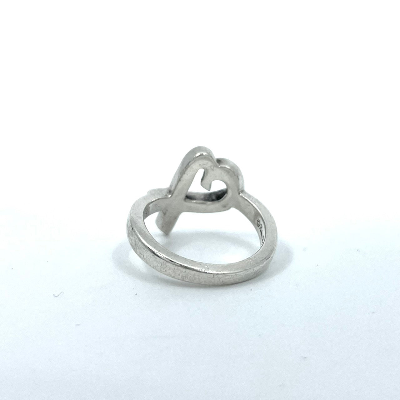 美品 TIFFANY &Co. ティファニー ラビングハート 指輪 リング 9号 SV925 シルバー ヴィンテージ ジュエリー アクセサリー I3