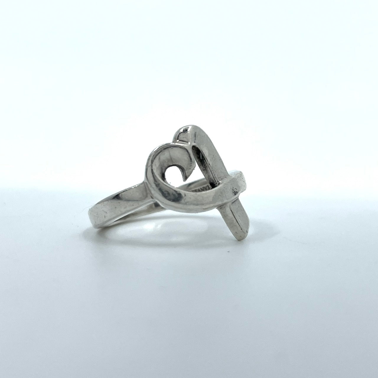 美品 TIFFANY &Co. ティファニー ラビングハート 指輪 リング 9号 SV925 シルバー ヴィンテージ ジュエリー アクセサリー I3