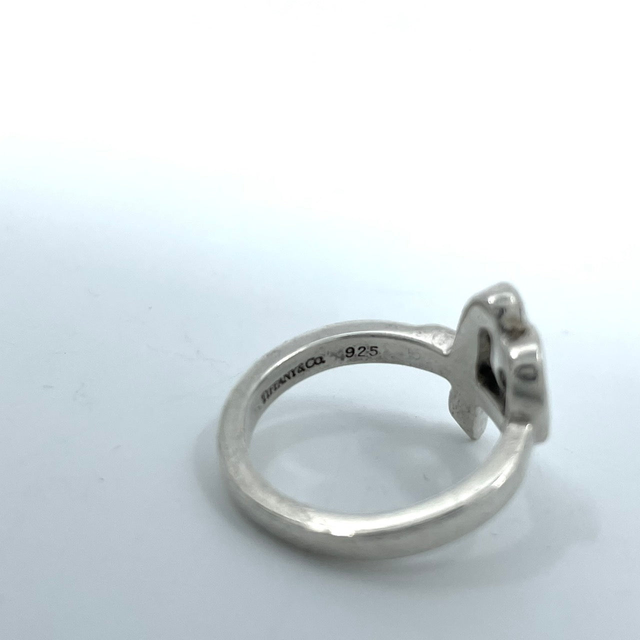 美品 TIFFANY &Co. ティファニー ラビングハート 指輪 リング 9号 SV925 シルバー ヴィンテージ ジュエリー アクセサリー I3