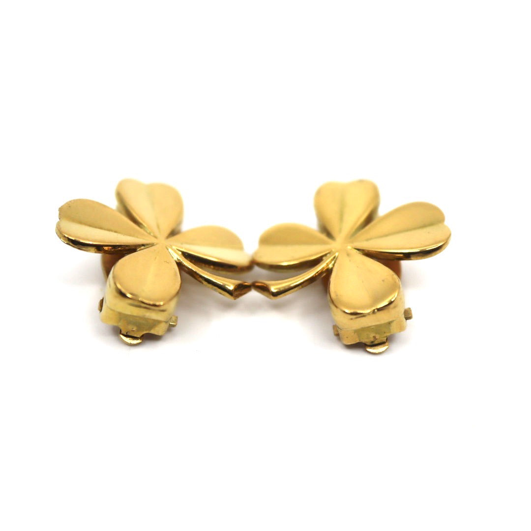 CHANEL シャネル クローバー 94A イヤリング ゴールドカラー レディース ヴィンテージ アクセサリー ジュエリー I1