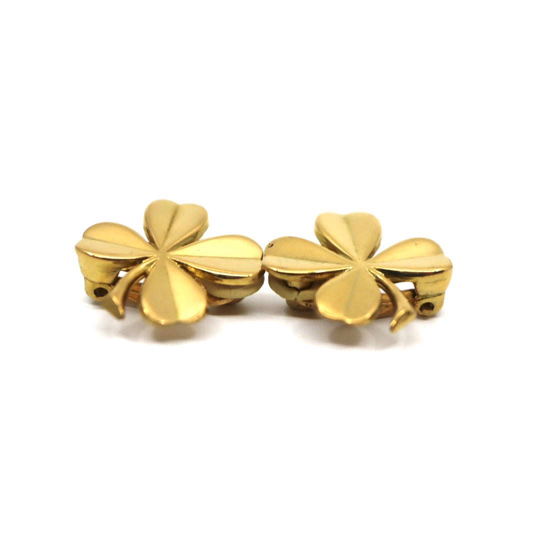 CHANEL シャネル クローバー 94A イヤリング ゴールドカラー レディース ヴィンテージ アクセサリー ジュエリー I1