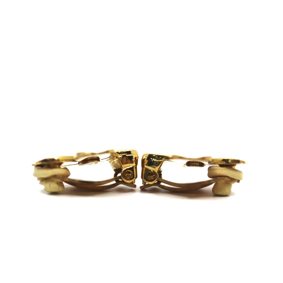 CHANEL シャネル クローバー 94A イヤリング ゴールドカラー レディース ヴィンテージ アクセサリー ジュエリー I1