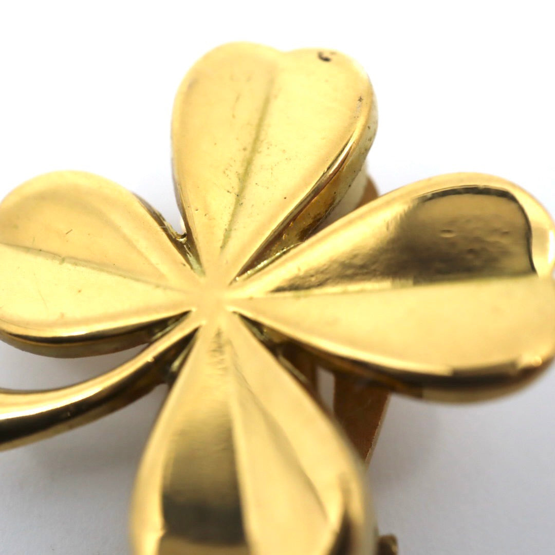 CHANEL シャネル クローバー 94A イヤリング ゴールドカラー レディース ヴィンテージ アクセサリー ジュエリー I1