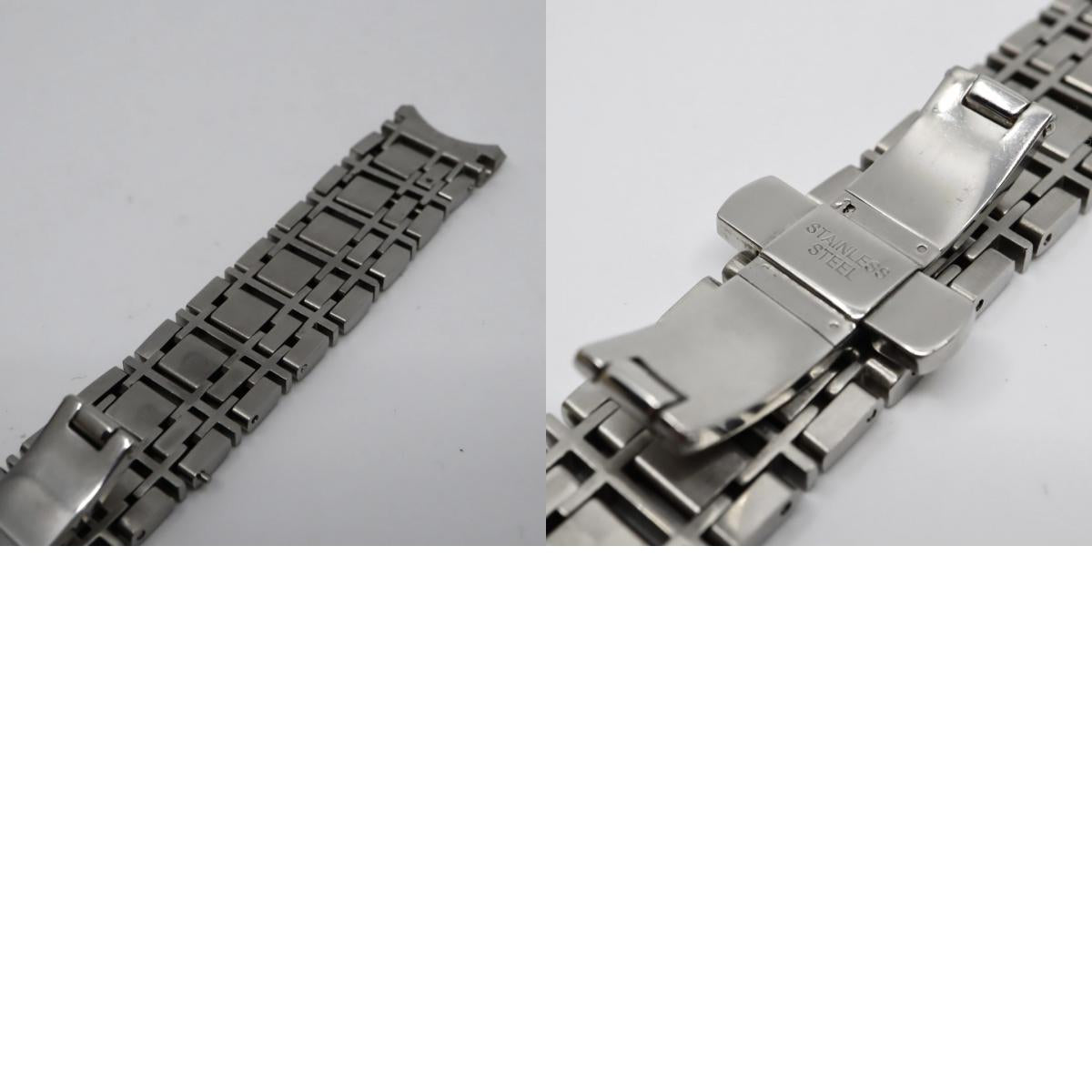 【電池交換済】BURBERRY バーバリー 腕時計 BU1351 レディース クオーツ アナログ ラウンド シルバー文字盤 チェック柄 デイト表示 スイス製 ブラックレザーベルト クラシック エレガント ビジネス ドレスウォッチ クリーニング済 G