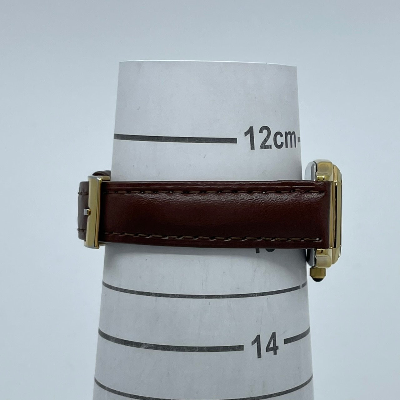 【電池交換済/美品】SEIKO セイコー Shinzone シンゾーン 腕時計 7N01-HAD0 レディース クオーツ アナログ スクエア ゴールド アイボリー文字盤 ブラウンレザーベルト エレガント ビンテージ ドレスウォッチ 日本製 G5