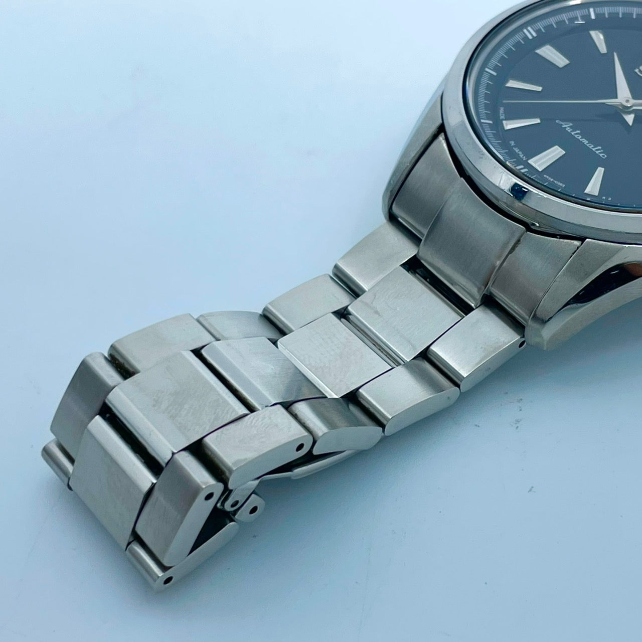 極美品 SEIKO セイコー プレサージュ SARY057 4R36-03H0 メンズ 自動巻き 腕時計 ブラック文字盤 デイデイト カレンダー 裏スケ サファイアクリスタル ステンレス シルバー 極美品 G